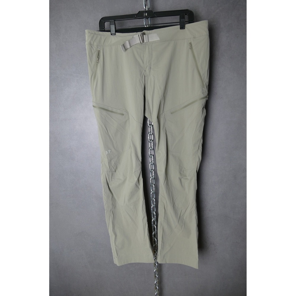Arcteryx Gamma LT Pants Womens Khaki Lightweight Outdoor Adventure Size 12